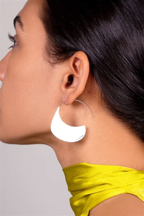 celine swirl hoop earrings|EARRINGS WOMEN .